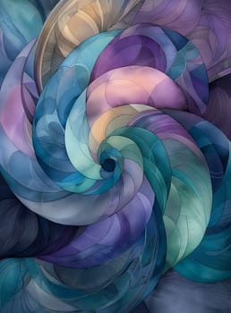 Abstract colorful swirls pattern with vibrant geometric texture in a modern artistic design