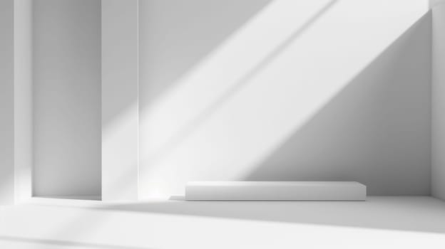 Geometric shadows and light create a minimalism abstract modern clean structure with simplicity