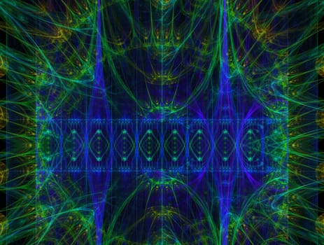 Imaginatory lush fractal texture image abstract background