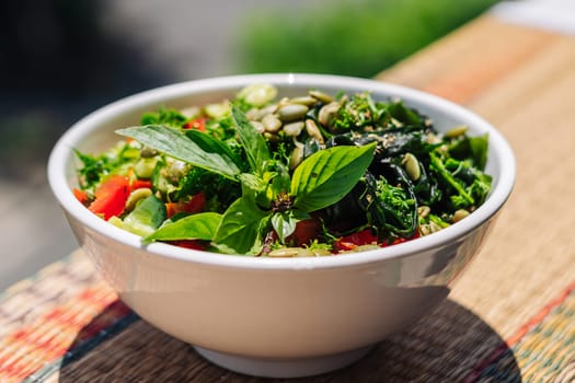 Energy of fresh raw vegetable healthy food, summer sunny mood.