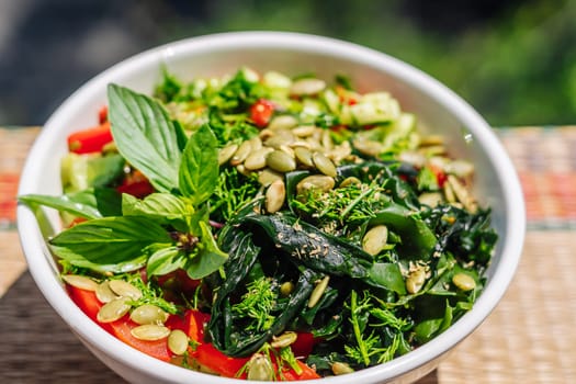 Energy of fresh raw vegetable healthy food, summer sunny mood.