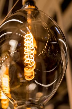 Beautiful retro luxury light lamp decor glowing