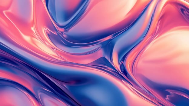Abstract liquid pattern with pink and blue swirls, vibrant and dynamic background. Modern art and design concept.