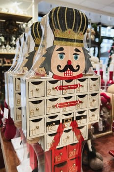 Nutcracker advent calendar at a shop