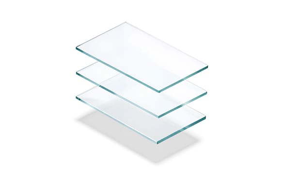 Blank white glossy and matte glass material layers mockup. High quality photo.