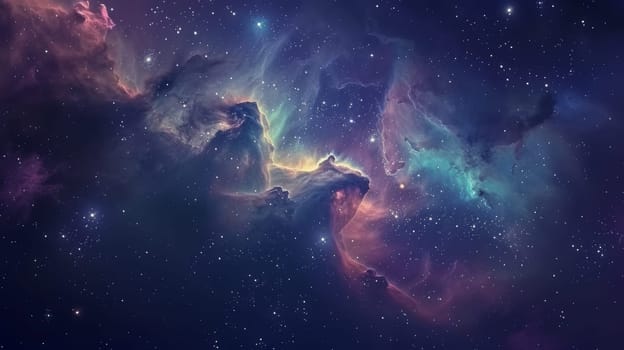 A breathtaking view of cosmic nebulae and stars in deep space, showcasing vibrant colors and intricate details. this aweinspiring scene is ideal for astronomy enthusiasts and would make a stunning addition to sciencerelated posters and design projects.