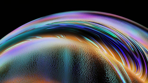 Captivating abstract image with mesmerizing circular pattern, dark center, flowing lines, bright colors, and glowing gradient. Ideal for backgrounds or striking visual element