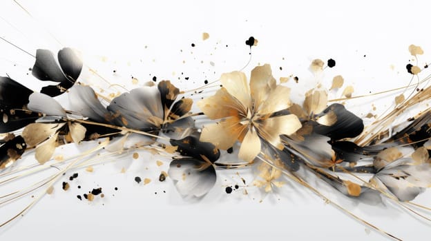 Watercolor abstract design for background of wedding or buzzy social media banner generative AI