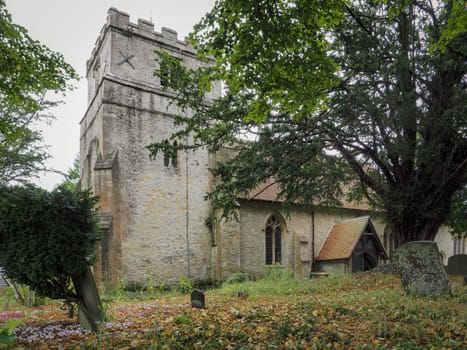 St. Andrews church in Letcombe Regis, originally built in the 12th century, Vale of White Horse, Oxfordshire, UK