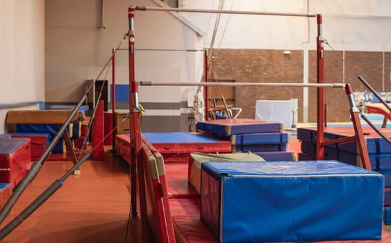 Sports equipment in the gym, Mats
