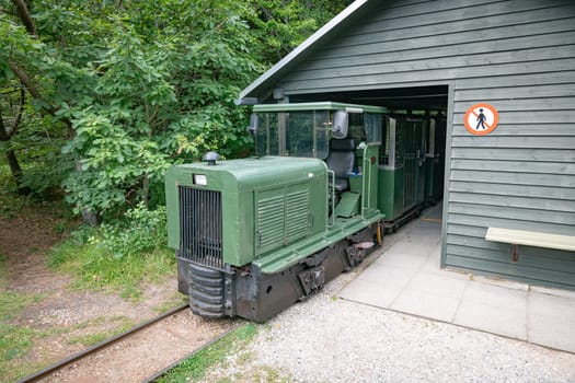 old ammunitian train in hansholm denmark,The munition railway was constructed because the ammunition used in the 38 cm guns was too heavy to be simply carted around on a handcart.