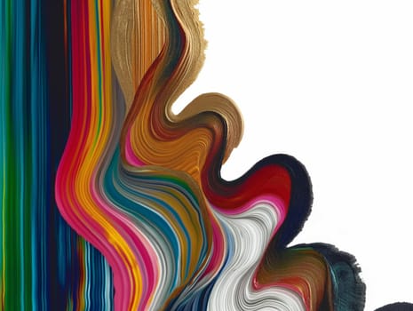 Abstract background design with vibrant flowing lines of colors, perfect for modern art projects. Dynamic and energetic image with colorful waves and stripes, ideal for wallpapers, banners, and more