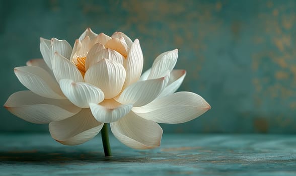 Lotus flower on an abstract background. Selective focus.