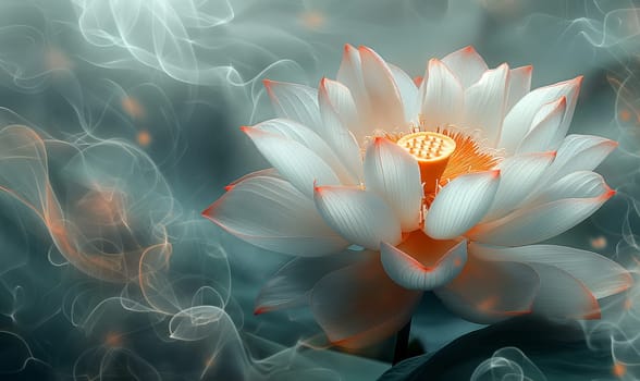 Lotus flower on an abstract background. Selective focus.