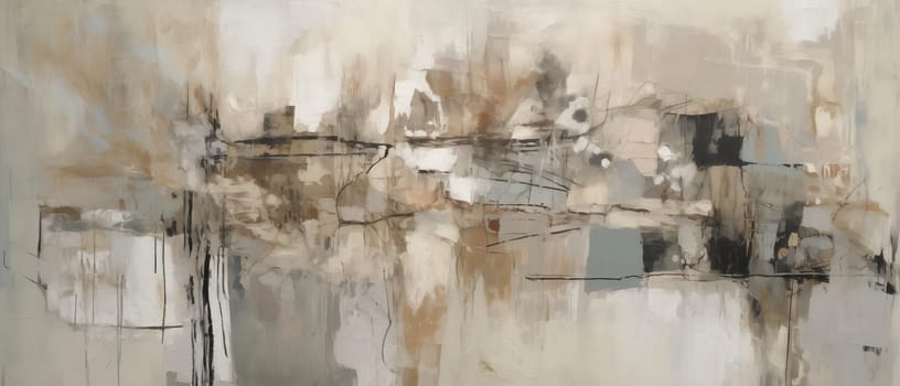 Textured background in cream and brown tones, abstract painting. Selective focus.