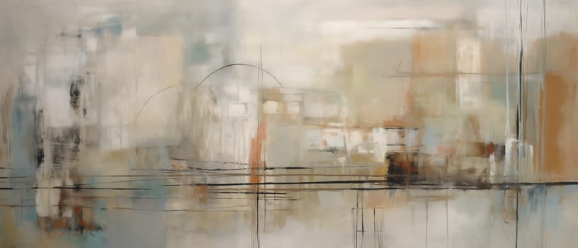 Textured background in cream and brown tones, abstract painting. Selective focus.