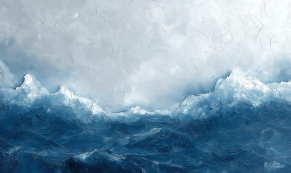 Abstract textured background in blue and white. Selective focus.