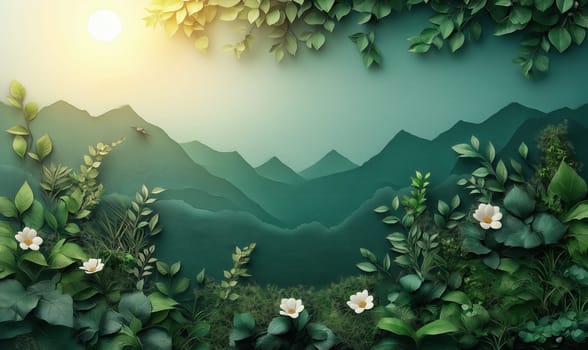 Creative natural landscape, ecology concept. Selective focus.