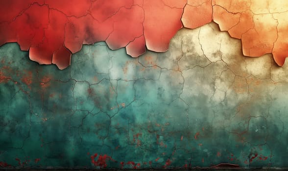 Abstract textured background in color with cracked paint.Selective focus.