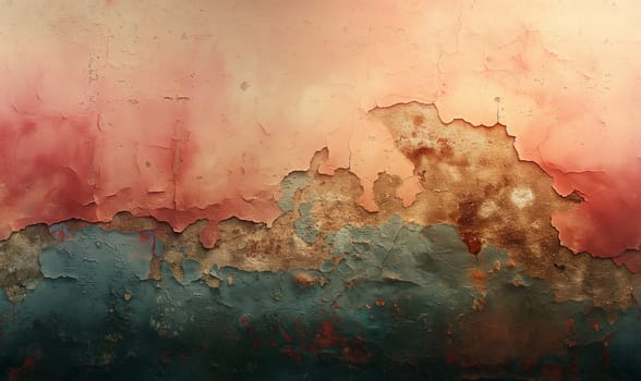 Abstract textured background in color with cracked paint.Selective focus.