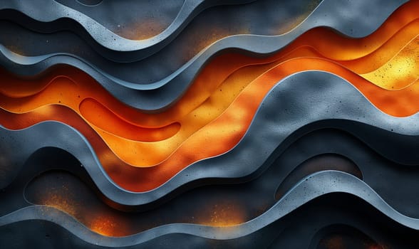 Colored background with wavy texture in dark tones. Selective focus.