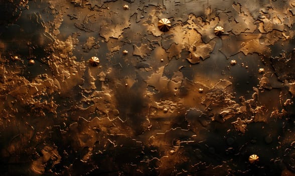 Creative dark bronze background with texture. Selective focus.