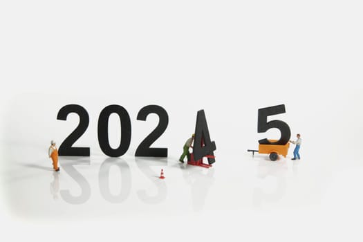 for the new year the 2024 is going away and the 2025 is coming by little world, they bring the happy new year