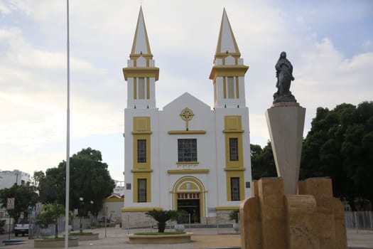 juazeiro, bahia, brazil - april 4, 2023: view of the Church of Our Lady of the Grottoes in the city of Juazeiro.