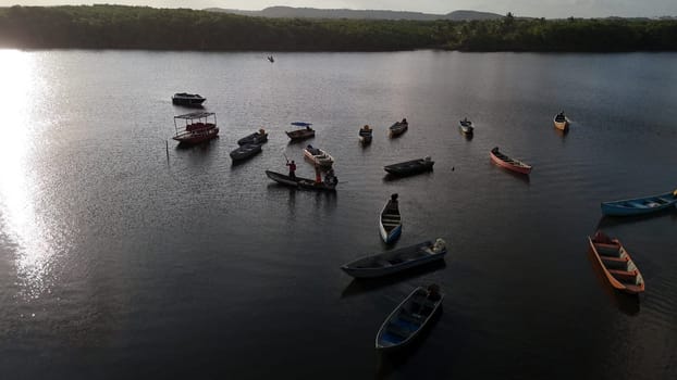 conde, bahia, brazil - september 9, 2024: fishing boat port in the district of Siribinha in the municipality of Conde.
