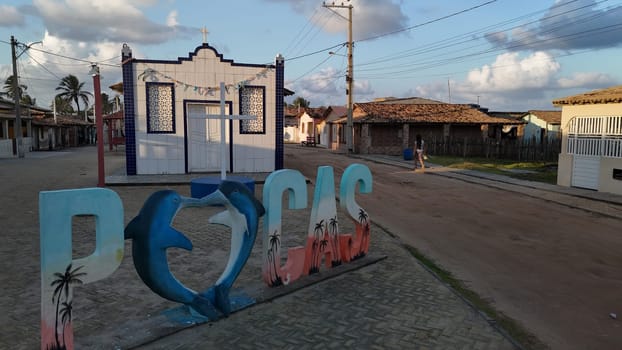 conde, bahia, brazil - september 9, 2024: aerial view of the Pocas district in the municipality of Conde.