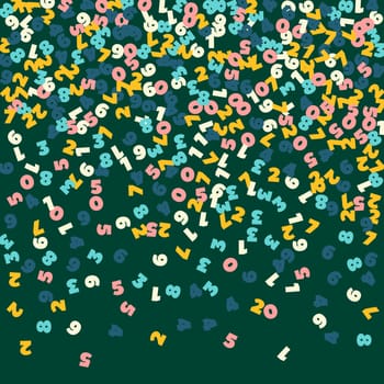 Falling letters of English language. Colorful childish flying characters of Latin alphabet. Foreign languages study concept. Back to school banner .