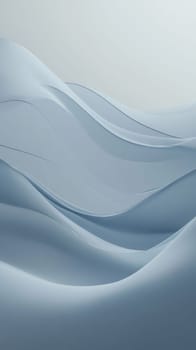 Smooth flowing abstract blue waves in minimalistic style.