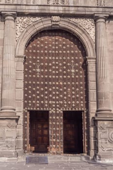 Catedral de Puebla, iconic cathedral in Puebla, Mexico. Historic architecture, religious heritage, and cultural landmark concept.