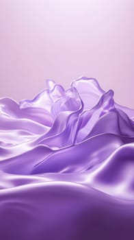 Abstract lavender silk waves on pastel background.