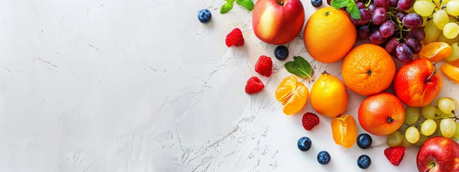 fruits on a light table, selective focus, Generative AI, drink