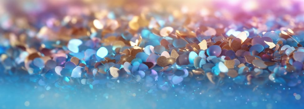 glow illustration bokeh flower purple light decoration shine texture beauty glowing pastel soft abstract shiny rainbow bright background pattern christmas beautiful. Generative AI.