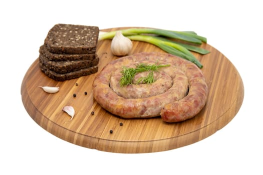 Cumberland sausage with Onion Rustic board