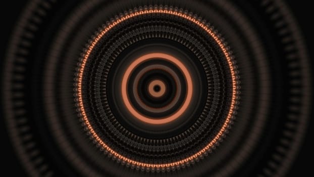 Brown spiral. Motion. A bright background on which orange lines are visible and which flash in different colors. High quality 4k footage