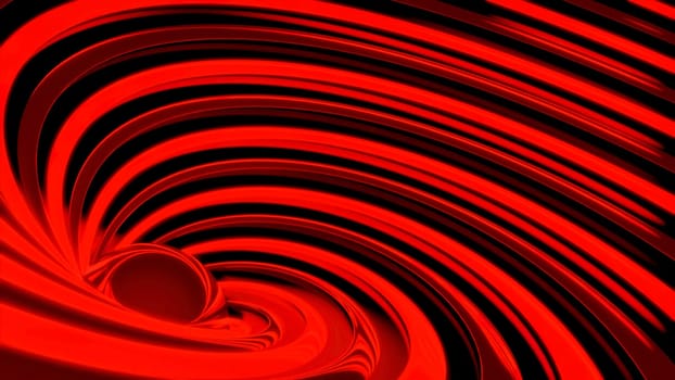 Rotating bright spiral with 3d ball. Design. 3D spiral with mirror ball in center. Beautiful bright spiral rotates in center with hypnotic effect.