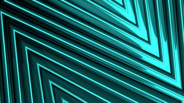 Blue and turquoise abstract. Motion. Beautiful green triangular blurry triangles that make up the pattern and flow to the right side. High quality 4k footage