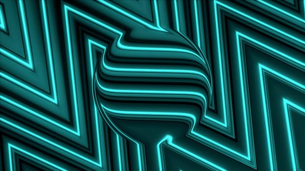 Blue and turquoise abstract. Motion. Beautiful green triangular blurry triangles that make up the pattern and flow to the right side. High quality 4k footage