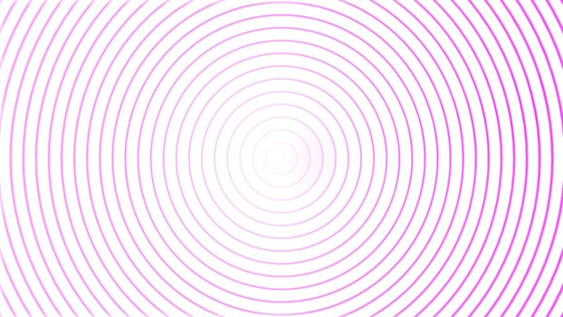 White background with pulsating circular rings. Motion. Animation for transitions and inserts. Circular rings pulsate and intensify. Voltage from pulsation of circular rings.