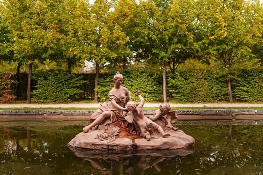 The Fan Fountain in the gardens of the palace of La Granja de San Ildefonso, in Spain