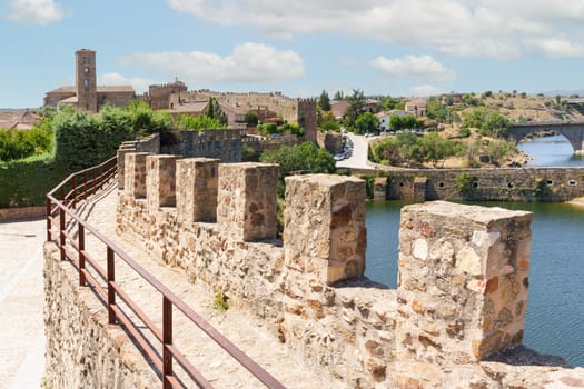 Panoramic view of Buitrago de Lozoya from the wall, Community of Madrid, Spain