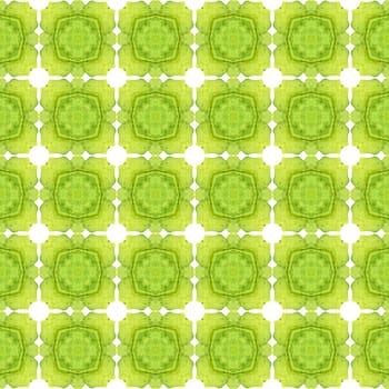 Oriental arabesque hand drawn border. Green shapely boho chic summer design. Arabesque hand drawn design. Textile ready flawless print, swimwear fabric, wallpaper, wrapping.