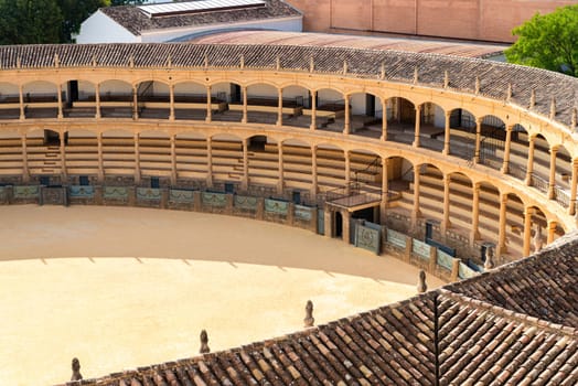 Bullring arena in Ronda. Malaga province, Andalusia, Spain
