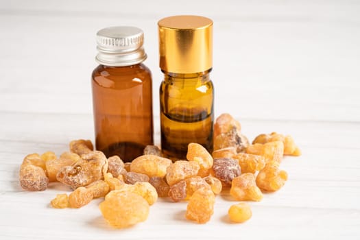 Frankincense or olibanum aromatic resin and soap for used in incense and perfumes.
