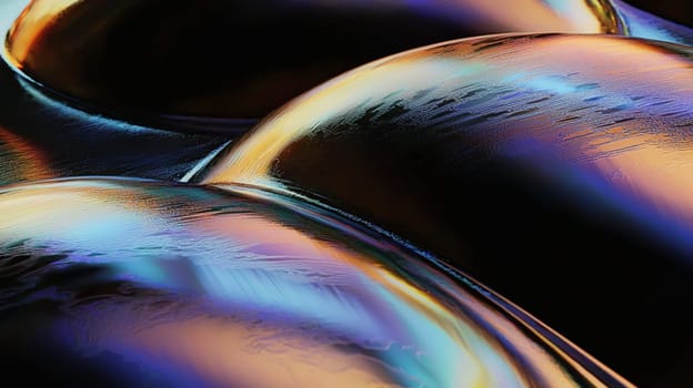 Captivating abstract image with mesmerizing circular pattern, dark center, flowing lines, bright colors, and glowing gradient. Ideal for backgrounds or striking visual element