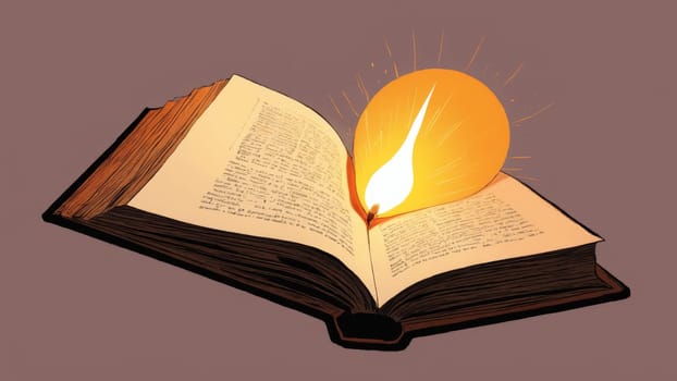 As the sun begins to rise, warm rays illuminate the open pages of a book, revealing carefully printed words filled with knowledge, inviting readers to explore its depths.