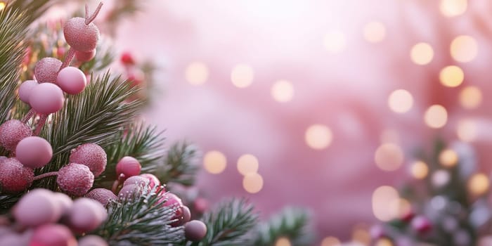 Pastel themed holiday sale backdrop with festive decorations.